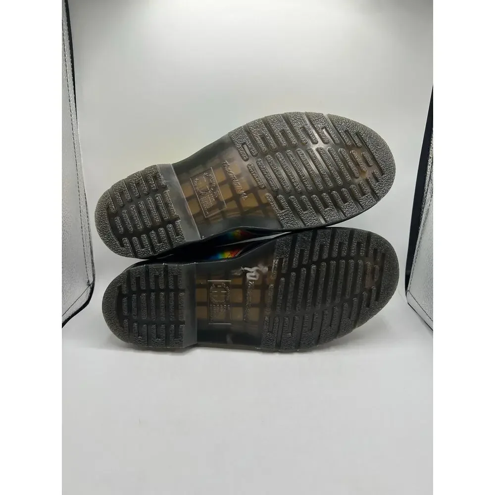 DR. MARTENS 1461 Genix Nappa Leather Oxford Shoes Heat Map PRINT size 7